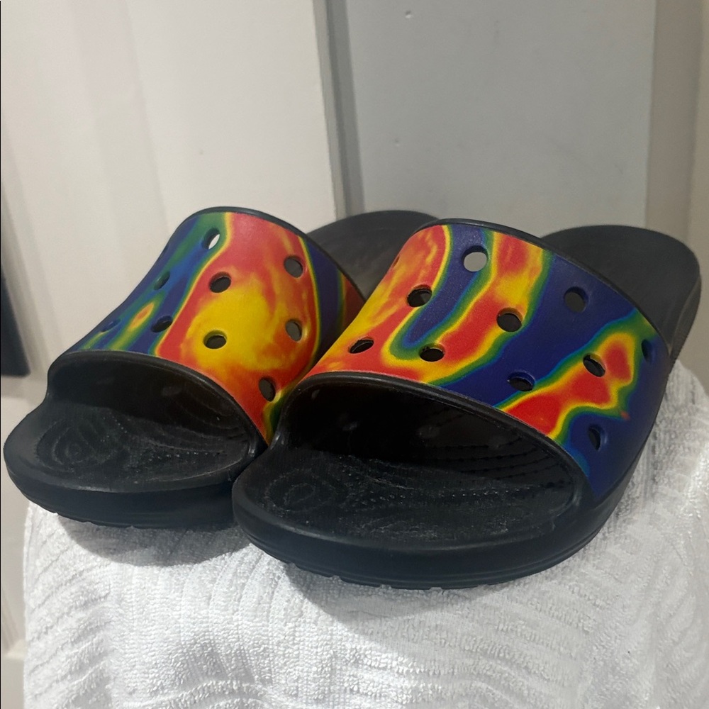 Men’s Tye-Dye Slide Sandals Size 11M